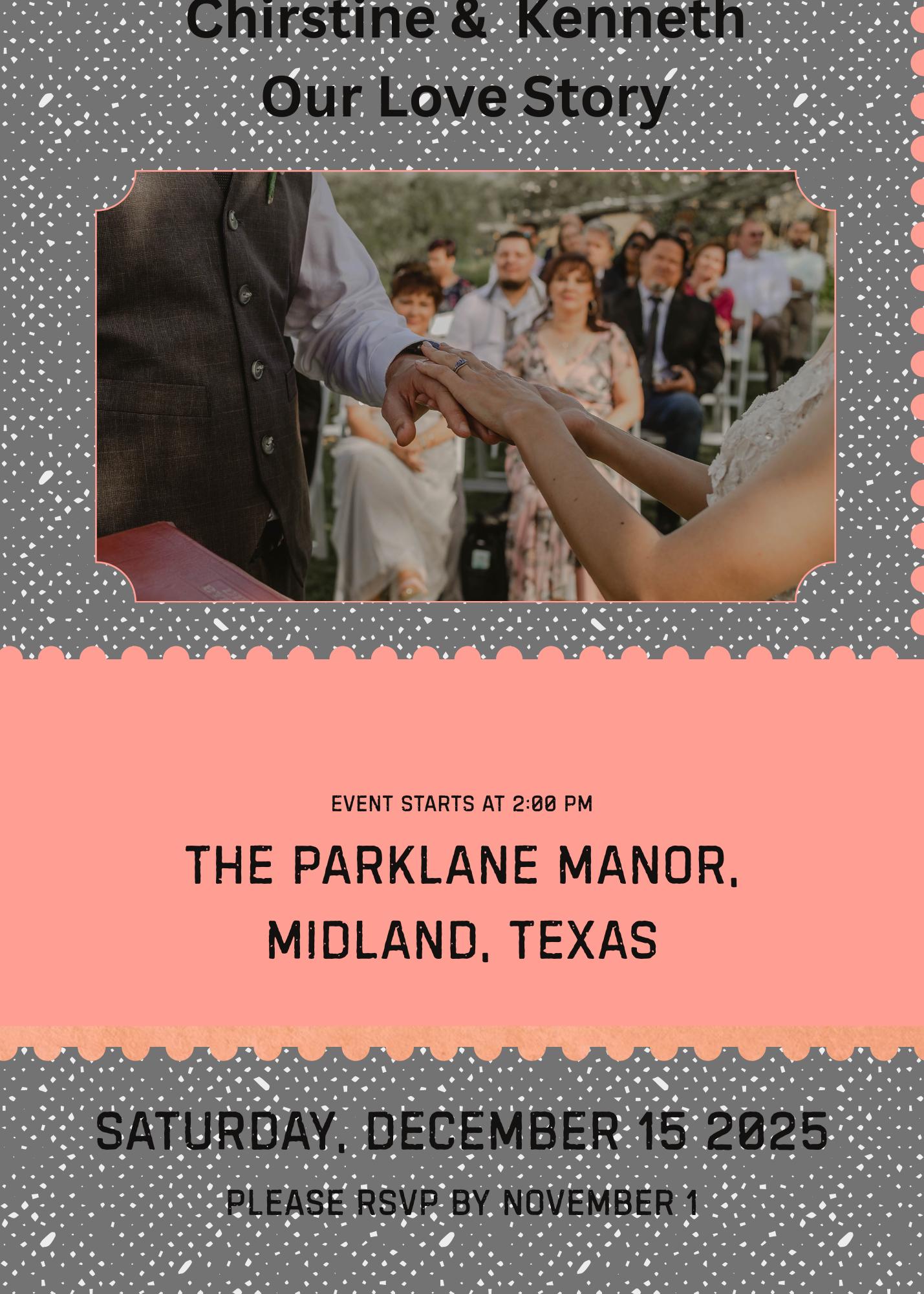 Christmas Wedding invitation Digitial Download DIY Wedding Card